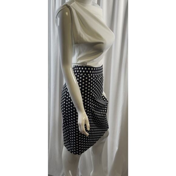 Ann Taylor LOFT Polka Dots Pencil Skirt, Black & White, Sz: 8 Curvy, 64-53 - Picture 2 of 16